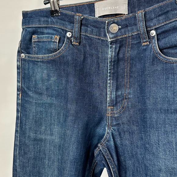 EVERLANE Denim Straight Leg Jeans Regular Rise / Dark Blue Wash- 31 x 32 - Picture 3 of 9